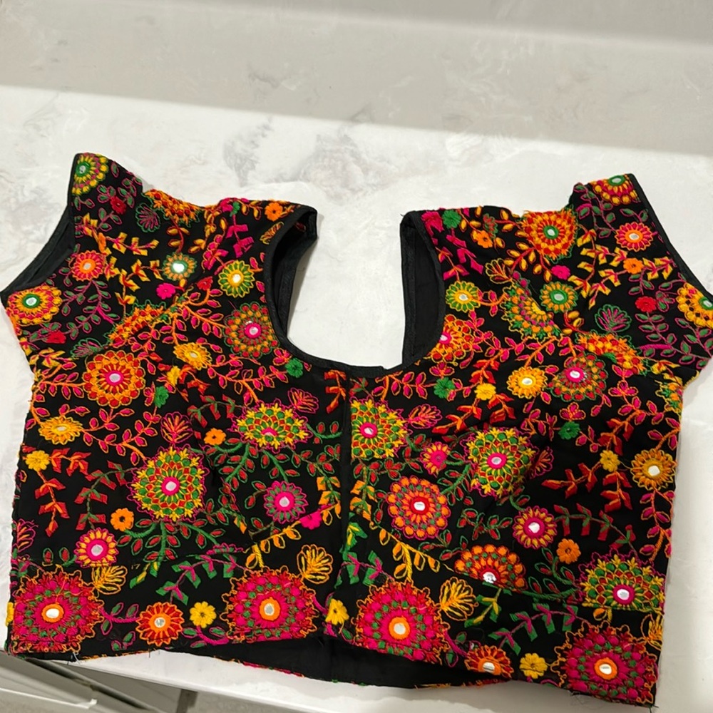 Thread work Saree blouse